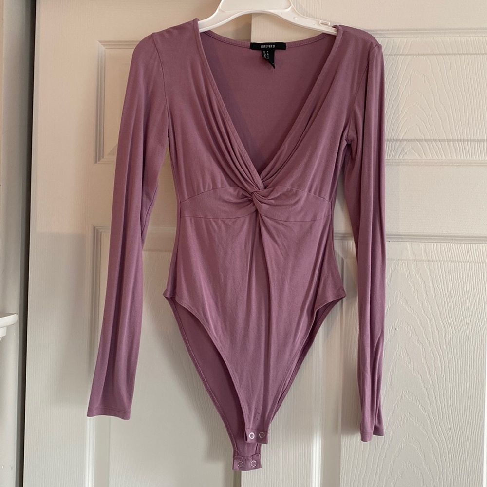 V neck body suit